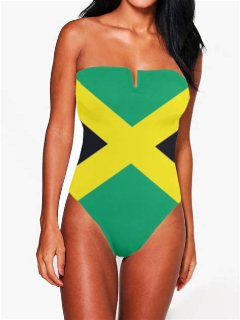 Jamaican Flag Swimsuit Etsy