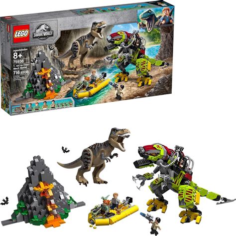 Lego Jurassic World T Rex Vs Dino Mech Battle 75938 716 Piezas Toys And Games