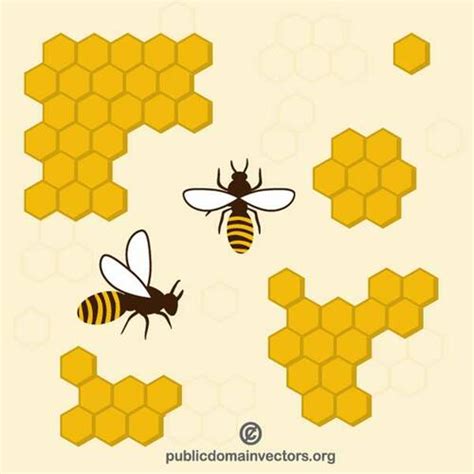 honey bees public domain vectors