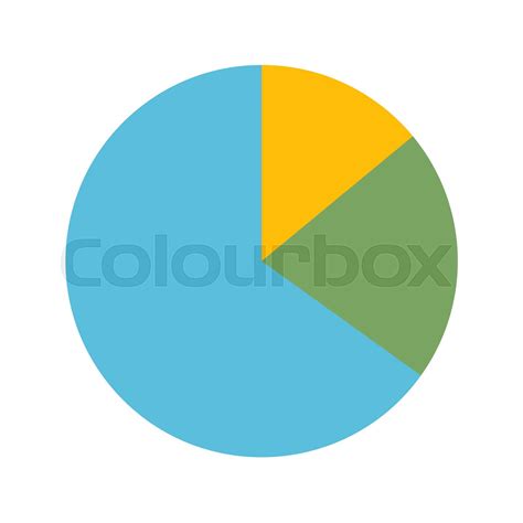 Pie Chart Vector Icon Stock Vector Colourbox