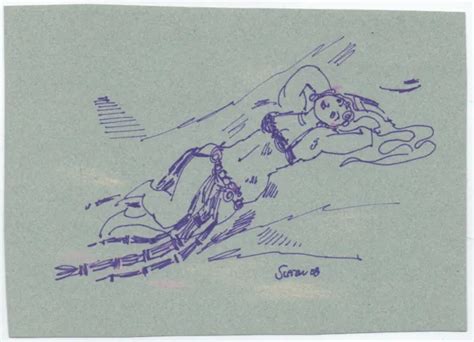 Original Miriam Slater Ink Pastels Female Figure Belly Dancer Drawing