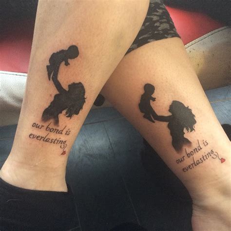 Matching Mother Daughter Symbols Tattoo