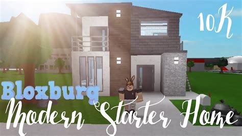 Bloxburg Modern Starter Home 10k Youtube