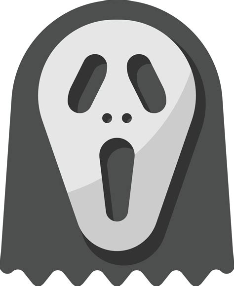 Mask Ghost Scream Hallow Halloween Flat Icon 14363444 Vector Art At