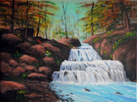 How To Paint Rapids In A Stream In Acrylic Online Art Lessons