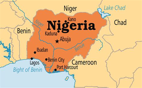 The niger and the benue rivers showed on the map are the major rivers of nigeria. 27 Map Of Lagos Nigeria - Maps Database Source