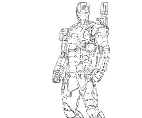 Powerful iron man coloring page dibujos para colorear iron man. War Machine Coloring Pages at GetDrawings | Free download