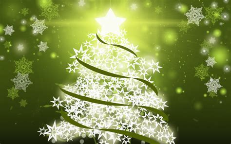 Christmas Tree Snowflakes Wallpaper Desktop Wallpapers