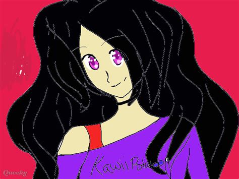 Anime Girl ← An Anime Speedpaint Drawing By Kawaiipotato09 Queeky
