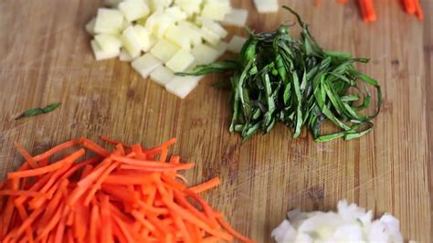 Regarding the way these vegetable cuts are used, it is also not very complicated, the brunoise and the julienne cuts are used mostly use as garnish. Julienne, Chiffonade, Jardiniere, Brunoise, Macedoine and ...