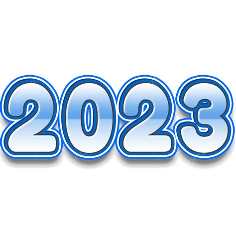 2023 Blue 3d 2023 3d Blue Png Transparent Clipart Image And Psd File