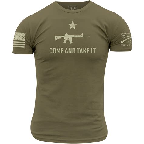 Grunt Style Come And Take It 2a Edition T Shirt Military Green Ebay