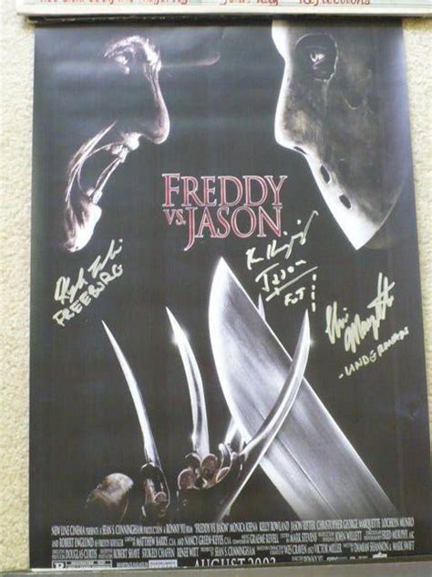 Freddy Vs Jason Poster Signed By 3 1724890119