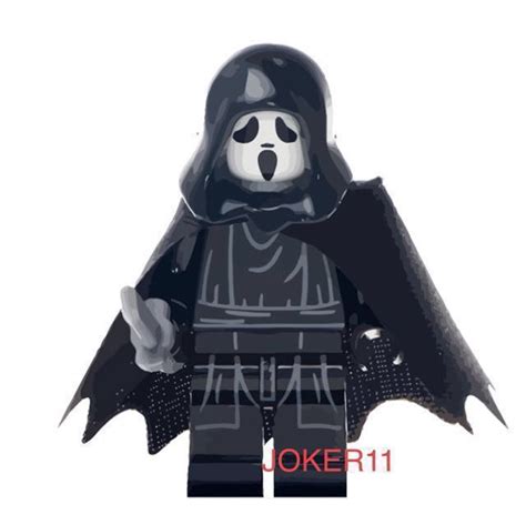 Minifigure Ghost Face Scream Movie Lego Bricks Compatible Hobbies