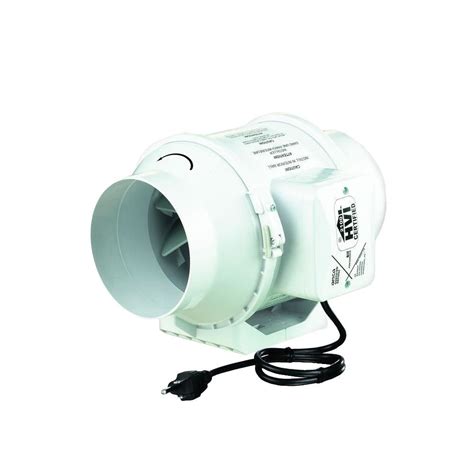 A 4 inch inline duct fan is perfect for houses, basements, greenhouses and more, that require added ventilation! VENTS 105 CFM Power 4 in. Mixed Flow In-Line Duct Fan-TT ...