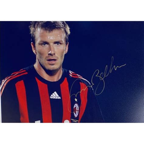 Autograph Signed David Beckham Photo