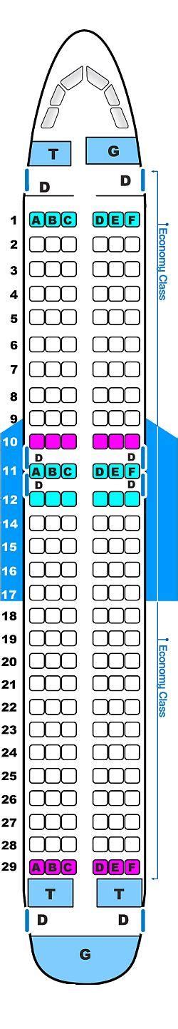 Airbus A320 214 Seat Map