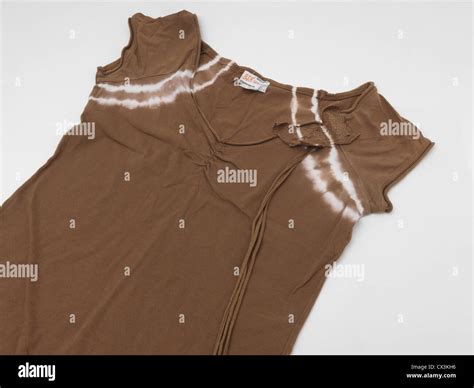 A Brown Tye Dye T Shirt Stock Photo Alamy