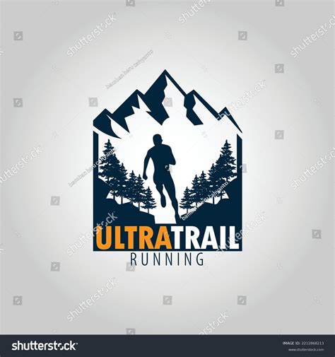 Ultra Trail Running Logo Vector Illustration Stock Vector Royalty Free