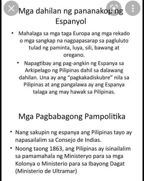 Ano Ang Pangunahing Dahilan Ng Mga Espanyol Sa Pagsakop Ng Philipinas