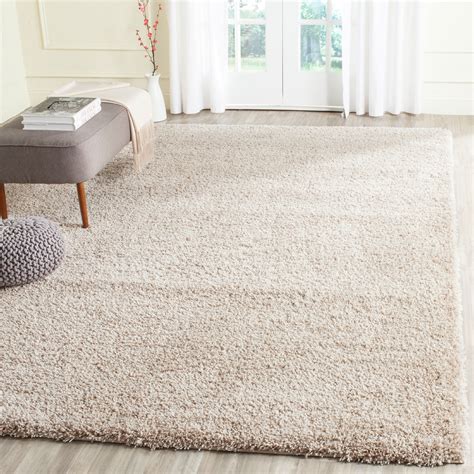 Safavieh California Solid Plush Shag Area Rug, Beige, 8'x10' - Walmart