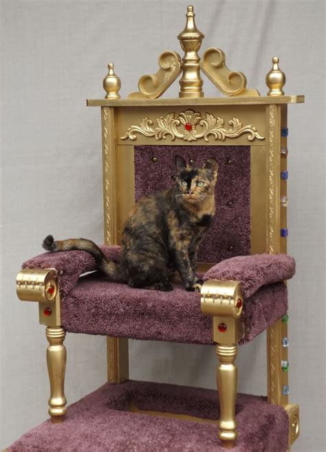 Royal Cat Throne Unique Cat Tower Raising Kittens Royal Throne