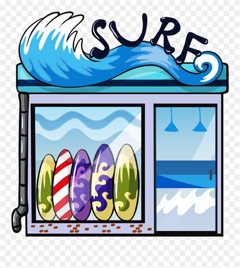 Surf Shop Clip Art Png Download 5298735 Pinclipart