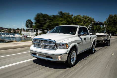 2017 Ram 1500 Laramie Ecodiesel Front Three Quarter In Motion The