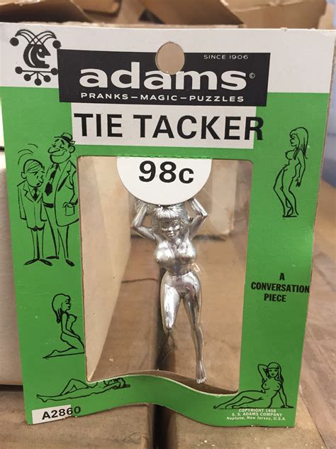 Ss Adams Magic Pranks Gags Naked Lady Tie Tacker Dime Store Etsy