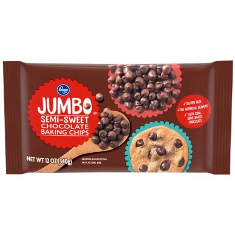 Kroger® Jumbo Semi Sweet Chocolate Baking Chips 12 Oz King Soopers