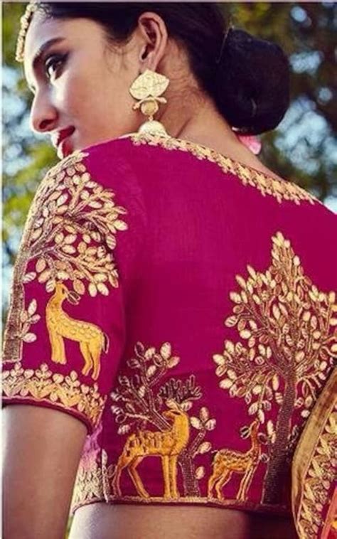Simple Embroidery Designs For Blouse