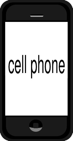 Cell Phone Clip Art At Vector Clip Art Online Royalty Free