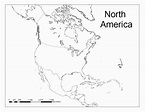 North America Map Blank Printable