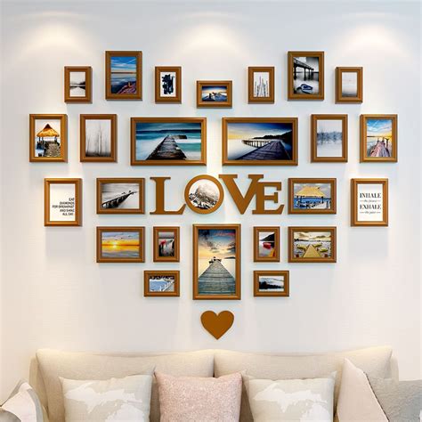 2019 Photo Frames For Picture Wall Decorative Wall Frames Wood Hanging