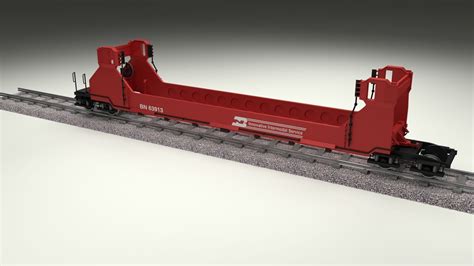 Red Train Well Car 3d Model Cgtrader