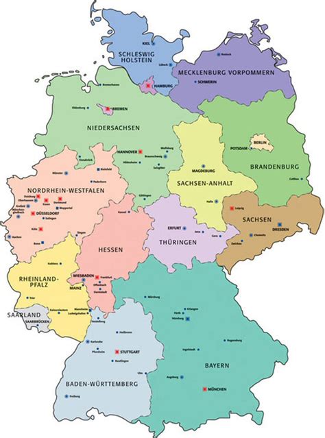 Karte Von Deutschland Mit Bundesländern Und Städten My blog