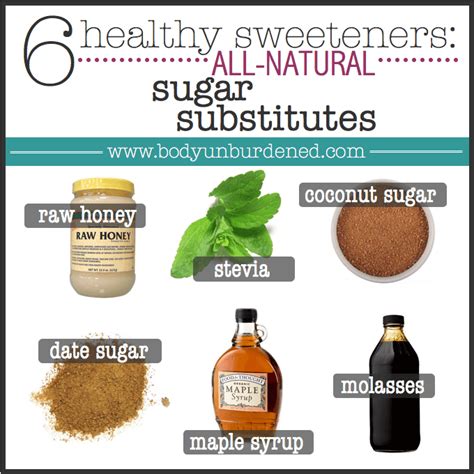 6 Healthy Sweeteners All Natural Sugar Substitutes Body Unburdened
