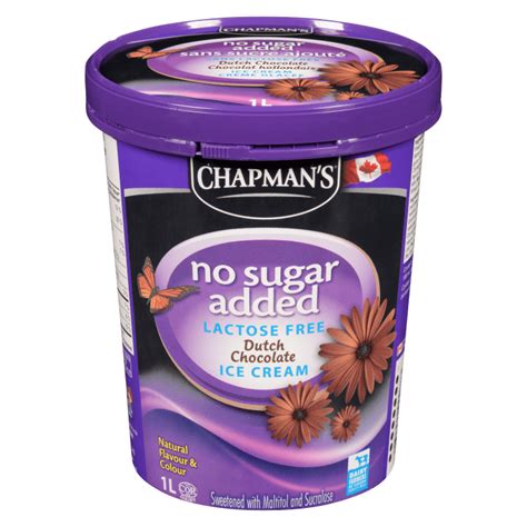 Dutch Chocolate Ice Cream No Sugar Added Chapman S