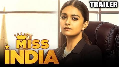 Miss India Official Trailer Hindi Dubbed Keerthy Suresh