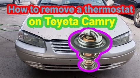 How To Remove A Thermostat On Toyota Camry Youtube