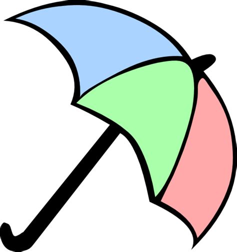 Colorful Cartoon Umbrella Clip Art At Vector Clip Art