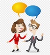 Cartoon Business People Talking Clipart , Png Download - People Having ...