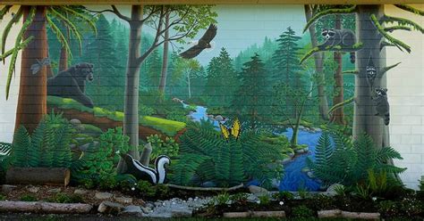Artist In Residence Outdoor Private School Wildlife Mural Vancouver