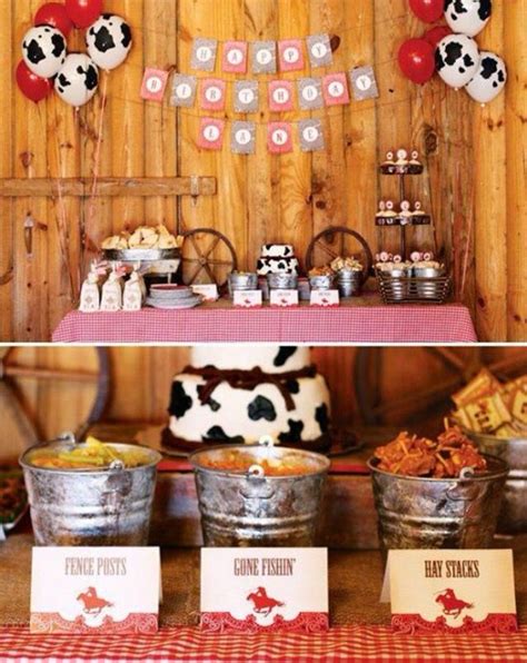 Ideias Aniversario Country Farm Party Rustic Party Western Cowboy