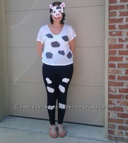 Kai decided to become a cow this year because he is always getting called chubby. Cute Cow Costume for a Woman | Cow costume, Diy cow costume, Cool couple halloween costumes