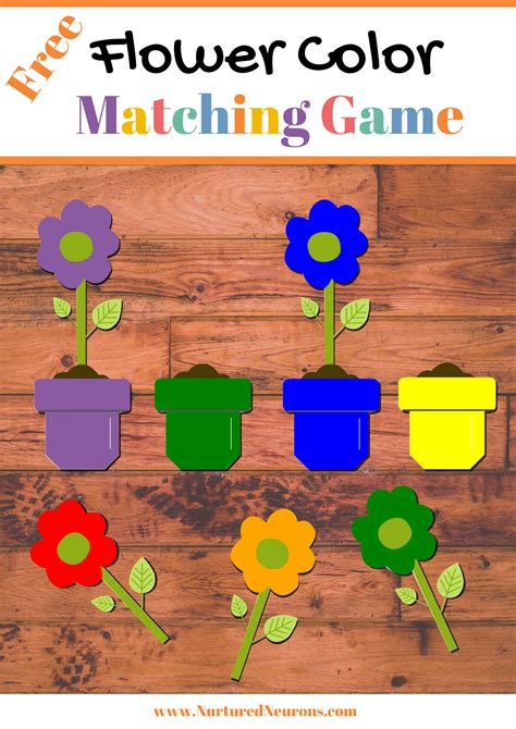 Flower Matching Game Printable Bego10sport