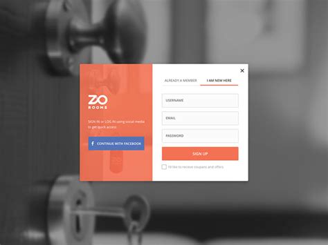 50 Modern Sign Up And Login Form Ui Designs Web And Graphic Design Bashooka