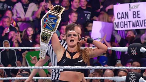 Ronda Rousey Wins Smackdown Womens Title At Wwe Extreme Rules 411mania