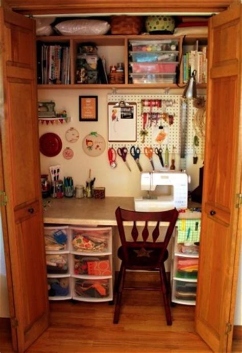 Organized sewing room ideas to inspire you. 40 Best Small Craft Room and Sewing Room Design Ideas On a ...