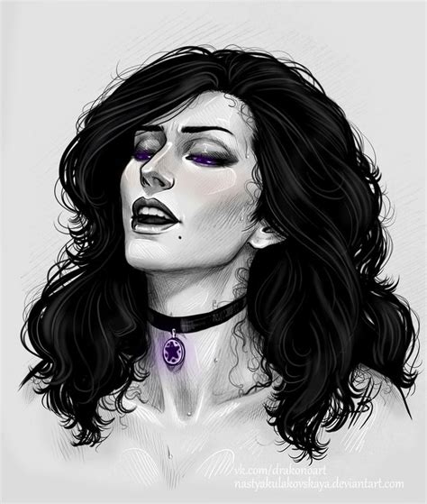 Witcher Art The Witcher 3 Yennefer Of Vengerberg Dark Art Drawings